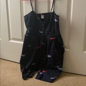 Cute button up preppy whale Urban Oufitters dress